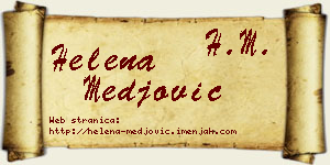 Helena Međović vizit kartica